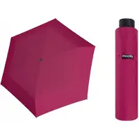 Doppler Lichtgewicht Paraplu handmatig Opvouwbaar Roze met Hoes