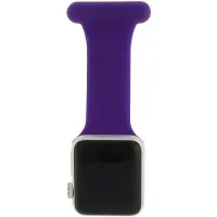 123Watches verpleeg bandje - siliconen - paars - 44 · 45 · 46 & 49 mm - Geschikt voor Apple Watch series 1/2/3/4/5/6/7/8/9/10/11/12/SE/SE2/SE3/Ultra/Ultra 2/Ultra 3/Ultra 4