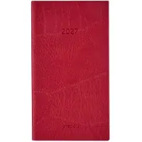 Brepols agenda 2027 - NOTAVISION [0.754] - LUCCA - Zakagenda - 1 week op 2 pagina's - Weekoverzicht - Rood - 8.9 x 16 cm