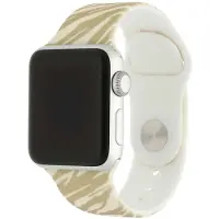 123Watches print bandje - siliconen - zebra bruin - 44 · 45 · 46 & 49 mm - Geschikt voor Apple Watch series 1/2/3/4/5/6/7/8/9/10/11/12/SE/SE2/SE3/Ultra/Ultra 2/Ultra 3/Ultra 4