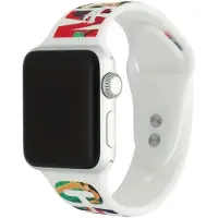 123Watches print bandje - siliconen - kerst - merry christmas - 38 · 40 · 41 & 42 mm - Geschikt voor Apple Watch series 1/2/3/4/5/6/7/8/9/10/11/12/SE/SE2/SE3