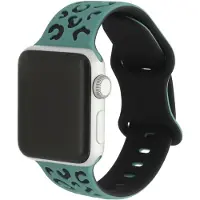 123Watches Wild bandje - siliconen - cactus zwart - 38 · 40 · 41 & 42 mm - Geschikt voor Apple Watch series 1/2/3/4/5/6/7/8/9/10/11/12/SE/SE2/SE3
