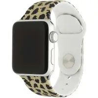 123Watches print bandje - siliconen - luipaard bruin - 38 · 40 · 41 & 42 mm - Geschikt voor Apple Watch series 1/2/3/4/5/6/7/8/9/10/11/12/SE/SE2/SE3