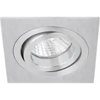 Lytra Rota Square Inbouwspot Brushed Aluminium