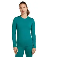 Icebreaker Ondershirt Women 200 Oasis LS Crewe Tidal Teal-L