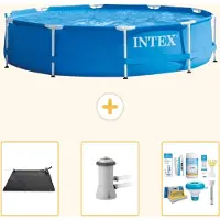 Intex Framezwembad, rond - 366x76 cm - 4-delig, model S22459