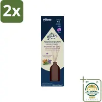 Glade - Geurstokjes Moment van Zen - Aromatherapie Geurverspreiding - 80 ml - Voordeelverpakking - 2 stuks - Lavendel - Sandelhout