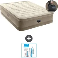 Intex Luchtbed - 2-Persoons - 152 x 203 x 46 cm - Beige - Inclusief