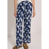 Cecil Broek 'Neele' blauw / donkerblauw / wit