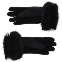 Guess Marciano GUESS Iriel Stitched Glove Jet Black A996 Maat: L | Sjaals Outlet | Dames | Zwart
