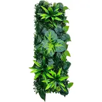 Snq Kunstmatige Plantenwandpaneel - 25 x 70 cm - Decoratieve Groene Wand voor Binnen en Buiten - Kunstmatige Heeg voor Tuin, Patio, Woonkamer of Kantoor