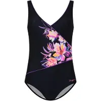 Zoggs Dames/dames zwempak uit één stuk (Zwart)