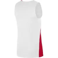 Nike Basketbalshirt met V-hals voor heren (Wit/Uni-rood)