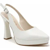 Forever & Always Corin Spitse Neus Slingback Bruidsplatform Pump