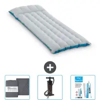 Intex Campingmat - 1-Persoons - 67 x 184 x 17 cm - Blauw - Inclusief Hoeslaken - Pomp en Reparatieset
