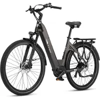 TTGO C7 SE Elektrische Stadsfiets - 28" Banden - 250W Bafang Middenmotor - 36V18Ah Accu - Bereik tot 140km - Shimano 9 Versnellingen - Grijs