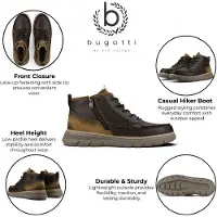 Bugatti Leren Bruine Veterschoenen Casual Enkellaarzen - Pulau