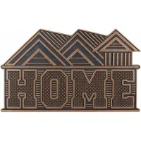 Relaxdays Rubberen Deurmat "Home" 45x75cm - Antislip & Weerbestendig