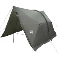 vidaXL Tent met waterdicht zeil Leger Groen