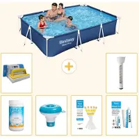 Bestway Steel Pro, rechthoekig zwembad - 300x201x66 cm - 7-delig - S22298