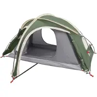 vidaXL Trekkingtent met regenkap, waterbestendig 2-persoons Groen