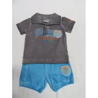 Dirkje 2-delig setje Racing washed grey maat 68