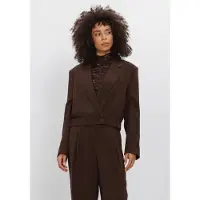 Dante6 Dames Blazers Reilley Cropped Blazer-jacket - Bruin - Maat 38