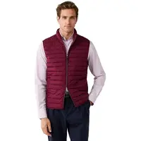 Hackett London Heren Ultra bodywarmer bordeaux (XL), Casual, Polyester HM4000197