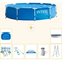 Intex Framezwembad, rond - 366x76 cm - 8-delig, model S20436