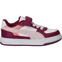 Puma Caven III Block imitatieleren sneakers - fuchsia/lichtroze Jongens/Meisjes Imitatieleer - maat 34