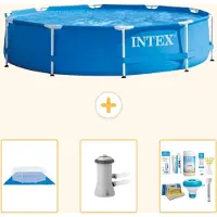 Intex Framezwembad, rond - 366x76 cm - 4-delig, model S21334