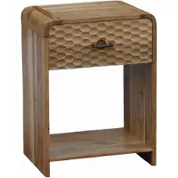 Wohnling Nachtkastje mangohout 54 cm hoog