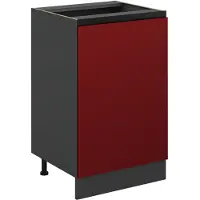 Vicco Keukenonderkast R-Line, Goudkleurig Eiken/Antraciet, 50 cm zonder werkblad