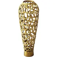 Wohnling Vaas aluminium goud 85 cm hoog - WL7.497