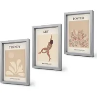 Coloray 4-Delige Schilderij Set - Abstracte vormen en figuren van Henri Matisse - 20 x 30 cm - Decoratieve Schilderijen - Woonkamer - Interieur