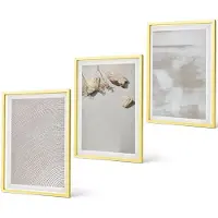 Coloray 4-Delige Schilderij Set - Zandstenen en een verweerde textuur in boho-stijl - 40 x 60 cm - Muurdecoratie - Decoratieve Schilderijen - Wohnzimmer - Interieur Decoratie