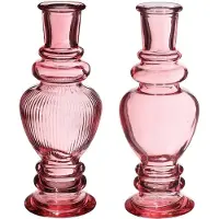 Packlinq Vaas Venetië Roze H: 15,5 x Ø5,7 cm (12 stuks)