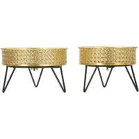 Mauro Ferretti Vaashouder Bossy Set 2 Pcs Ø 20,5×13 cm