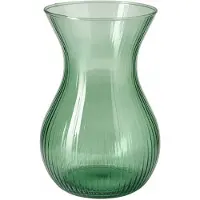 IKEA Elegante Groen Glazen Vaas - 18 cm Hoog