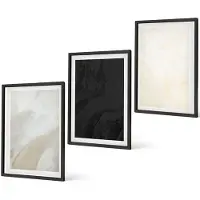 Coloray 4-Delige Schilderij Set - Structuren in verschillende tinten minimalisme - 40 x 60 cm - Stijlvolle Wanddecoratie - Interieur
