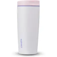 Owala Smoothsip Slider 600ml Thermosbeker Wit,Roze