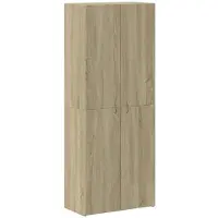 vidaXL Archiefkast 60x32x153 cm bewerkt hout sonoma eikenkleurig