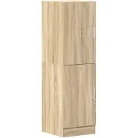 vidaXL Keukenkast 38x41,5x131,5 cm bewerkt hout sonoma eikenkleurig