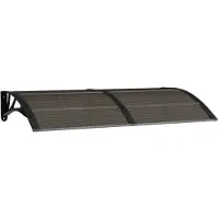 vidaXL Deurluifel 150x75 cm polycarbonaat zwart