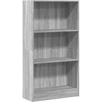 vidaXL Boekenkast 60x24x109 cm bewerkt hout grijs sonoma eikenkleurig