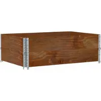 vidaXL Plantenbak 120x80 cm massief grenenhout bruin