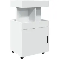 vidaXL Drankkar 50x41x89 cm bewerkt hout wit