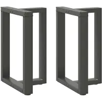 vidaXL Eettafelpoten 2 st T-vormig 60x35x(72-73) cm staal antraciet