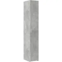 vidaXL Hoge kast 30x42,5x185 cm bewerkt hout betongrijs