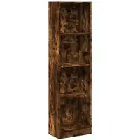 vidaXL Boekenkast 40x24x143 cm bewerkt hout gerookt eikenkleurig